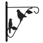 Soportes para cestas colgantes con maceteros 4 uds acero negro de vidaXL, Enrejados y soportes para plantas - Ref: Foro24-318...