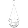 Soportes para cestas colgantes con maceteros 4 uds acero negro de vidaXL, Enrejados y soportes para plantas - Ref: Foro24-318...