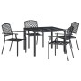 Juego de comedor de jardín 5 piezas acero gris antracita de vidaXL, Conjuntos de jardín - Ref: Foro24-3188000, Precio: 448,70...