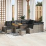 Conjunto de sofá de jardín 12 pcs Gris Claro y Gris Oscuro en Sofás de exterior | Comprar online en Foru.es