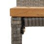 Taburetes altos 2 uds madera de acacia y ratán sintético gris de vidaXL, Taburetes de cocina - Ref: Foro24-362603, Precio: 86...