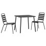 Juego de comedor de jardín 3 piezas acero gris antracita de vidaXL, Conjuntos de jardín - Ref: Foro24-3187987, Precio: 208,91...