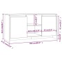 Mueble de TV madera de ingeniería marrón roble 102x37,5x52,5cm de vidaXL, Muebles TV - Ref: Foro24-813022, Precio: 71,54 €, D...