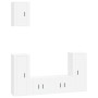 Set de muebles de TV 5 pzas madera contrachapada blanco brillo de vidaXL, Muebles TV - Ref: Foro24-3188576, Precio: 227,27 €,...