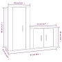 Set de muebles de TV 2 pzas madera contrachapada roble ahumado de vidaXL, Muebles TV - Ref: Foro24-3188459, Precio: 86,81 €, ...