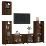 Set de muebles para TV 5 pzas madera contrachapada roble marrón de vidaXL, Muebles TV - Ref: Foro24-3188781, Precio: 232,86 €...