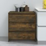 Aparador madera contrachapada color roble ahumado 70x41x75 cm de vidaXL, Aparadores - Ref: Foro24-813005, Precio: 86,53 €, De...