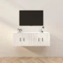 Muebles para TV de pared 2 uds blanco brillante 57x34,5x40 cm de vidaXL, Muebles TV - Ref: Foro24-3188336, Precio: 79,36 €, D...