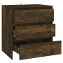 Aparador madera contrachapada color roble ahumado 70x41x75 cm de vidaXL, Aparadores - Ref: Foro24-813005, Precio: 86,53 €, De...