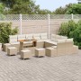Conjunto de sofá de jardín con cojín 13 pcs Beige y Crema en Sofás de exterior | Comprar online en Foru.es