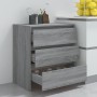 Aparador de madera contrachapada gris Sonoma 70x41x75 cm de vidaXL, Aparadores - Ref: Foro24-813006, Precio: 85,90 €, Descuen...
