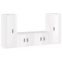 Set de muebles de TV 4 pzas madera contrachapada blanco brillo de vidaXL, Muebles TV - Ref: Foro24-3188768, Precio: 200,96 €,...