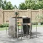 Hohe Hocker, 4 Stück, Akazienholz und graues synthetisches Rattan von vidaXL, Küchenhocker - Ref: Foro24-362605, Preis: 155,4...