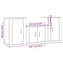 Set de muebles para TV 3 pzas madera contrachapada gris Sonoma de vidaXL, Muebles TV - Ref: Foro24-3188388, Precio: 116,55 €,...