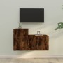 Set de muebles de TV 2 pzas madera contrachapada roble ahumado de vidaXL, Muebles TV - Ref: Foro24-3188451, Precio: 77,66 €, ...