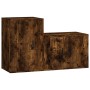Set de muebles de TV 2 pzas madera contrachapada roble ahumado de vidaXL, Muebles TV - Ref: Foro24-3188451, Precio: 77,66 €, ...