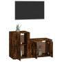 Set de muebles de TV 2 pzas madera contrachapada roble ahumado de vidaXL, Muebles TV - Ref: Foro24-3188451, Precio: 77,66 €, ...