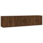 Muebles para TV de pared 3 uds roble marrón 57x34,5x40 cm de vidaXL, Muebles TV - Ref: Foro24-3188349, Precio: 117,45 €, Desc...