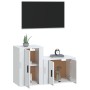 Set de muebles de TV 2 pzas madera contrachapada blanco brillo de vidaXL, Muebles TV - Ref: Foro24-3188448, Precio: 84,48 €, ...