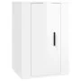 Set de muebles de TV 2 pzas madera contrachapada blanco brillo de vidaXL, Muebles TV - Ref: Foro24-3188448, Precio: 83,20 €, ...