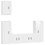 Set de muebles de TV 5 pzas madera contrachapada blanco brillo de vidaXL, Muebles TV - Ref: Foro24-3188776, Precio: 242,85 €,...
