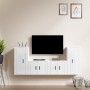 Set de muebles de TV 4 pzas madera contrachapada blanco brillo de vidaXL, Muebles TV - Ref: Foro24-3188552, Precio: 185,77 €,...