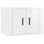 Set de muebles de TV 4 pzas madera contrachapada blanco brillo de vidaXL, Muebles TV - Ref: Foro24-3188552, Precio: 185,77 €,...