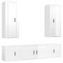 Set de muebles de TV 5 pzas madera contrachapada blanco brillo de vidaXL, Muebles TV - Ref: Foro24-3188832, Precio: 244,92 €,...
