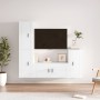 Set de muebles de TV 4 pzas madera contrachapada blanco brillo de vidaXL, Muebles TV - Ref: Foro24-3188592, Precio: 233,57 €,...