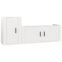 Set de muebles de TV 2 pzas madera contrachapada blanco brillo de vidaXL, Muebles TV - Ref: Foro24-3188480, Precio: 117,39 €,...