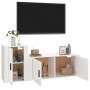 Set de muebles de TV 2 pzas madera contrachapada blanco brillo de vidaXL, Muebles TV - Ref: Foro24-3188480, Precio: 117,39 €,...