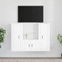 Set de muebles de TV 3 piezas madera contrachapada blanco de vidaXL, Muebles TV - Ref: Foro24-3188742, Precio: 147,55 €, Desc...