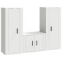 Set de muebles de TV 3 piezas madera contrachapada blanco de vidaXL, Muebles TV - Ref: Foro24-3188742, Precio: 147,55 €, Desc...