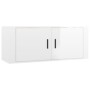 Set de muebles de TV 2 pzas madera contrachapada blanco brillo de vidaXL, Muebles TV - Ref: Foro24-3188736, Precio: 135,27 €,...