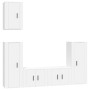 Set de muebles para TV 5 piezas madera contrachapada blanco de vidaXL, Muebles TV - Ref: Foro24-3188774, Precio: 219,74 €, De...