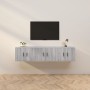 Muebles para TV de pared 3 uds gris Sonoma 57x34,5x40 cm de vidaXL, Muebles TV - Ref: Foro24-3188348, Precio: 128,64 €, Descu...