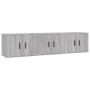 Muebles para TV de pared 3 uds gris Sonoma 57x34,5x40 cm de vidaXL, Muebles TV - Ref: Foro24-3188348, Precio: 128,64 €, Descu...