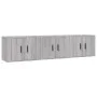 Muebles para TV de pared 3 uds gris Sonoma 57x34,5x40 cm de vidaXL, Muebles TV - Ref: Foro24-3188348, Precio: 126,87 €, Descu...
