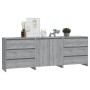 Aparador de 3 piezas madera manufacturada gris Sonoma de vidaXL, Aparadores - Ref: Foro24-3098071, Precio: 241,73 €, Descuent...