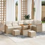 Conjunto de sofá de jardín con cojín Beige Poliratán en Sofás de exterior | Comprar online en Foru.es