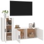 Set de muebles de TV 2 pzas madera contrachapada blanco brillo de vidaXL, Muebles TV - Ref: Foro24-3188488, Precio: 128,82 €,...