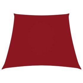 Toldo de vela trapezoidal de tela oxford rojo 2/4x3 m en Sombrillas | Comprar online en Foru.es