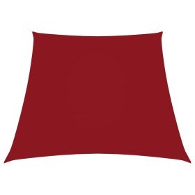 Toldo de vela trapezoidal de tela oxford rojo 2/4x3 m en Sombrillas | Comprar online en Foru.es
