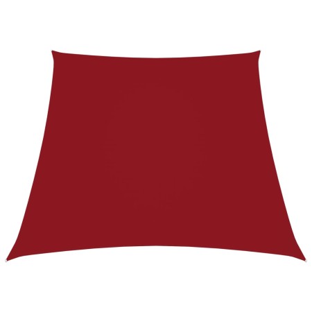 Toldo de vela trapezoidal de tela oxford rojo 2/4x3 m en Sombrillas | Comprar online en Foru.es