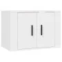 Set de muebles de TV 2 piezas madera contrachapada blanco de vidaXL, Muebles TV - Ref: Foro24-3188390, Precio: 76,15 €, Descu...