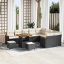 Conjunto de sofá de jardín 12 pcs Negro Rattan de Poliéster en Sofás de exterior | Comprar online en Foru.es