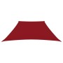 Toldo de vela trapezoidal de tela oxford rojo 2/4x3 m en Sombrillas | Comprar online en Foru.es