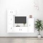 Set de muebles de TV 5 pzas madera contrachapada blanco brillo de vidaXL, Muebles TV - Ref: Foro24-3188808, Precio: 251,96 €,...