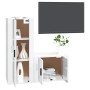 Set de muebles de TV 2 pzas madera contrachapada blanco brillo de vidaXL, Muebles TV - Ref: Foro24-3188720, Precio: 101,69 €,...