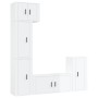 Set de muebles de TV 5 pzas madera contrachapada blanco brillo de vidaXL, Muebles TV - Ref: Foro24-3188616, Precio: 270,29 €,...